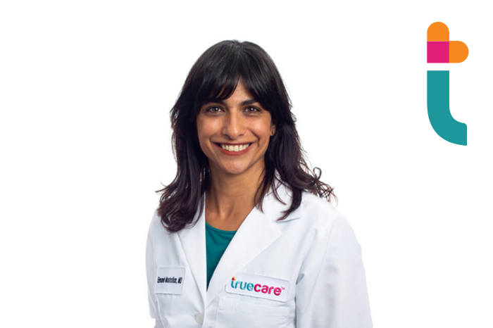eimaneh mostofian A portrait photo of Dr. Eimaneh Mostofian, the provider we highlighted in this employee spotlight.